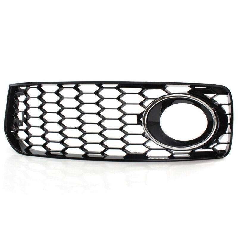 For 08-12 AUDI A5 S-Line S5 HONEYCOMB FRONT BUMPER FOG LIGHT GRILLE COVER CHROME