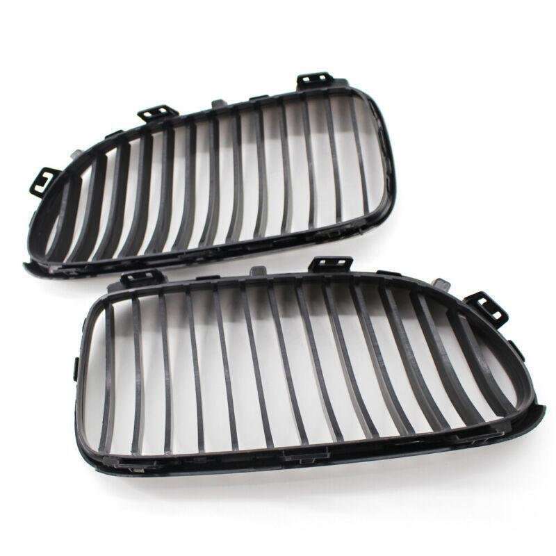2X/Set Front Grille Matte Black Fit for BMW E92 E93 10-15 Facelift Mesh Grill