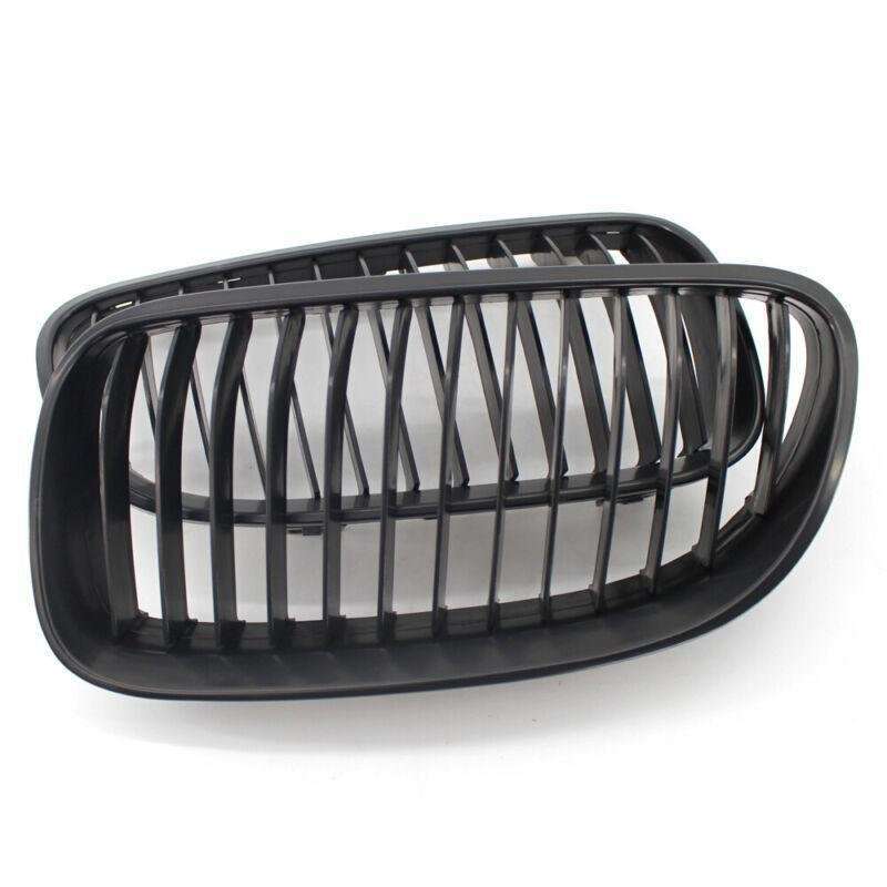 2X/Set Front Grille Matte Black Fit for BMW E92 E93 10-15 Facelift Mesh Grill