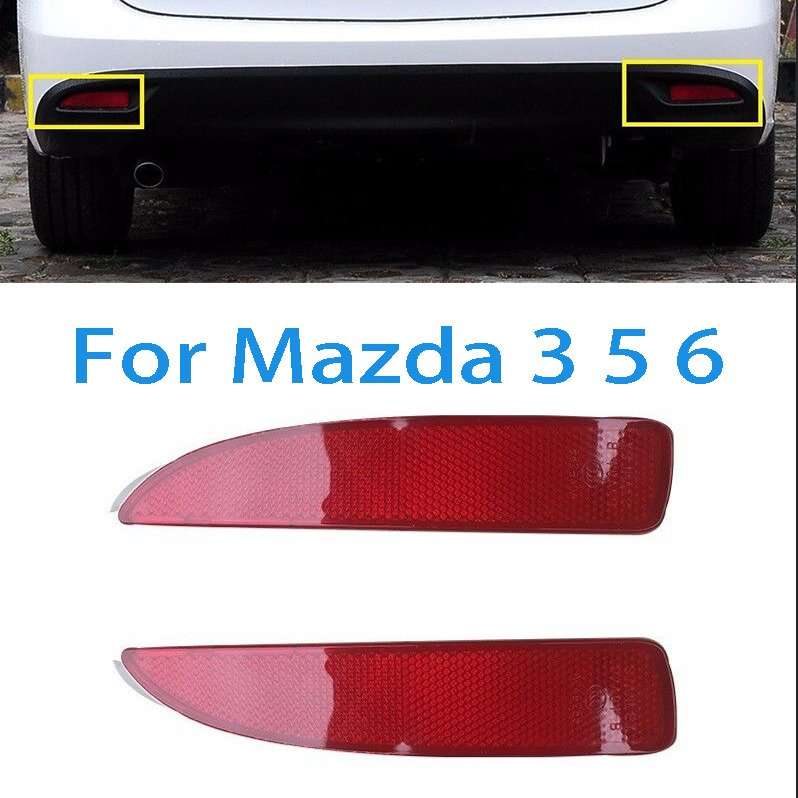 Rear Bumper Left Right Side Lamp Marker Reflector For Mazda 3 5 6