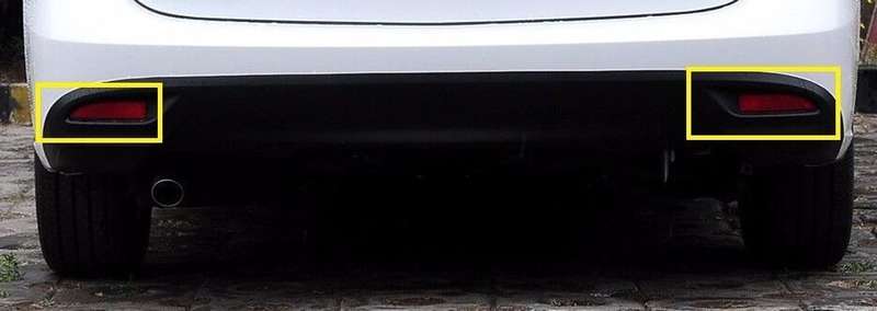 Rear Bumper Left Right Side Lamp Marker Reflector For Mazda 3 5 6