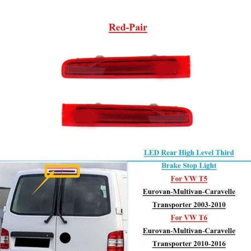 For 2003+ VW T5 T6 Transporter Barn Door LED High Level Third Brake Light Pair