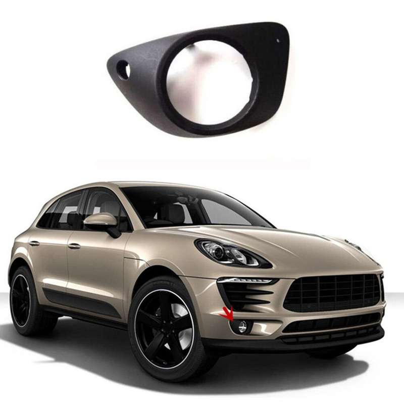Right Side Front Bumper Fog Light Cover Replace For Porsche Macan 95B 2014-2018