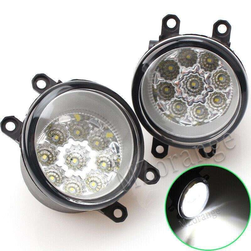 Pair LED Front Fog Lamp Driving Light For Toyota Sienna 2011-2017 Left+Right