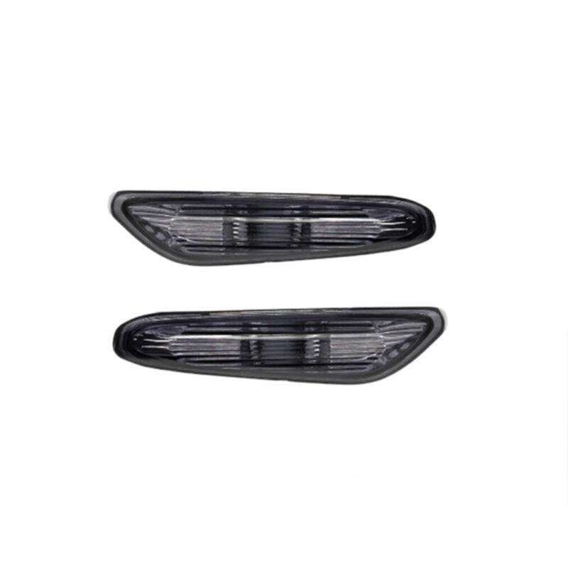2x Car Side Marker Turn Signal Lights For BMW E90 E91 E92 E93 2006-2011 Smoked