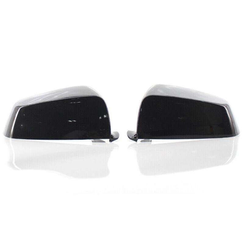 Pair of Gloss Black Side Mirror Covers Fit BMW E60 E63 F06 F07 F12 5 6 7 Series