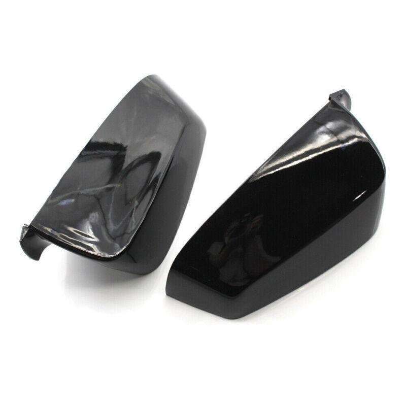 Pair of Gloss Black Side Mirror Covers Fit BMW E60 E63 F06 F07 F12 5 6 7 Series