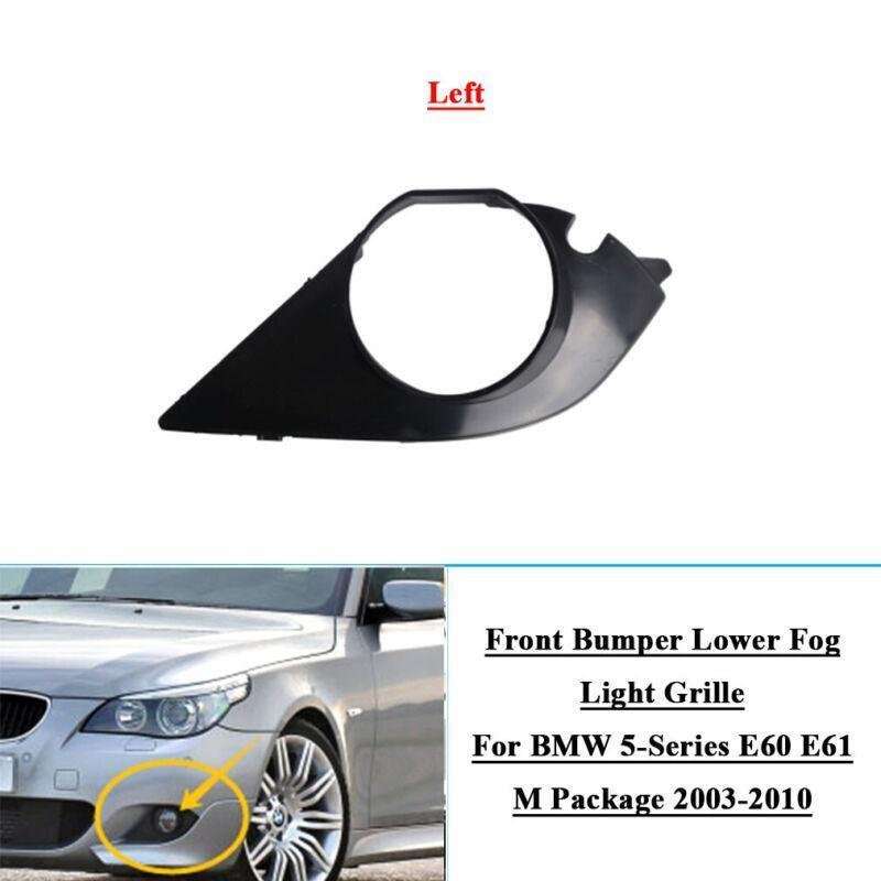 Front Bumper Fog Light Grille For BMW 5-Series E60 E61 M Package 2003-2010 Left