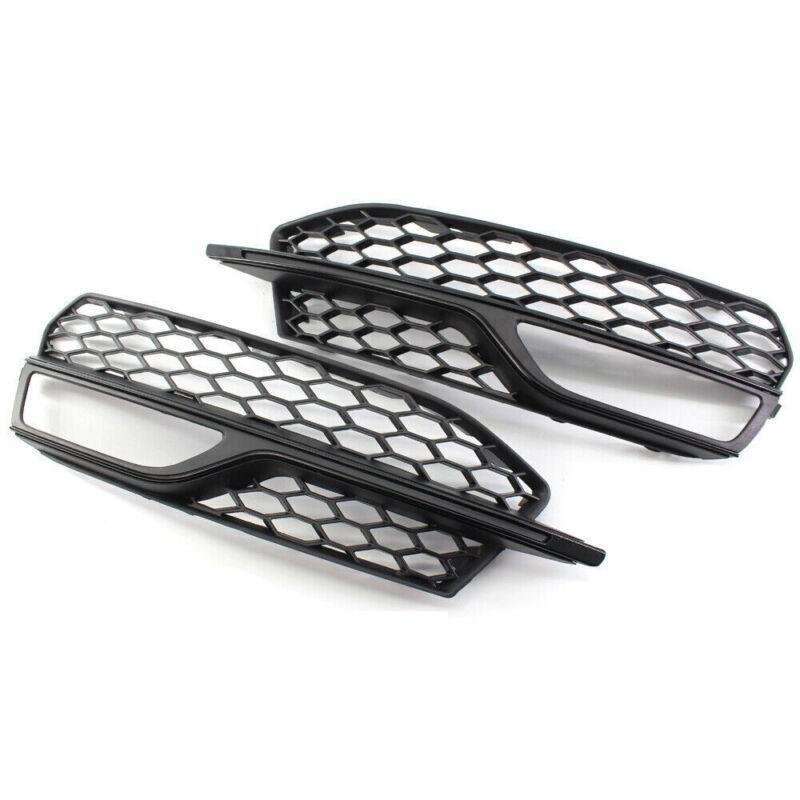 Fit For Audi A3 S-Line S3 2014-2016 Pair of Bumper Fog Light Grill Grille