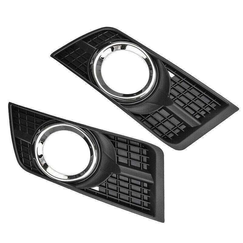 Pair Front Bumper Fog Light Frame Cover Left Right For Cadillac SRX 2010-2016