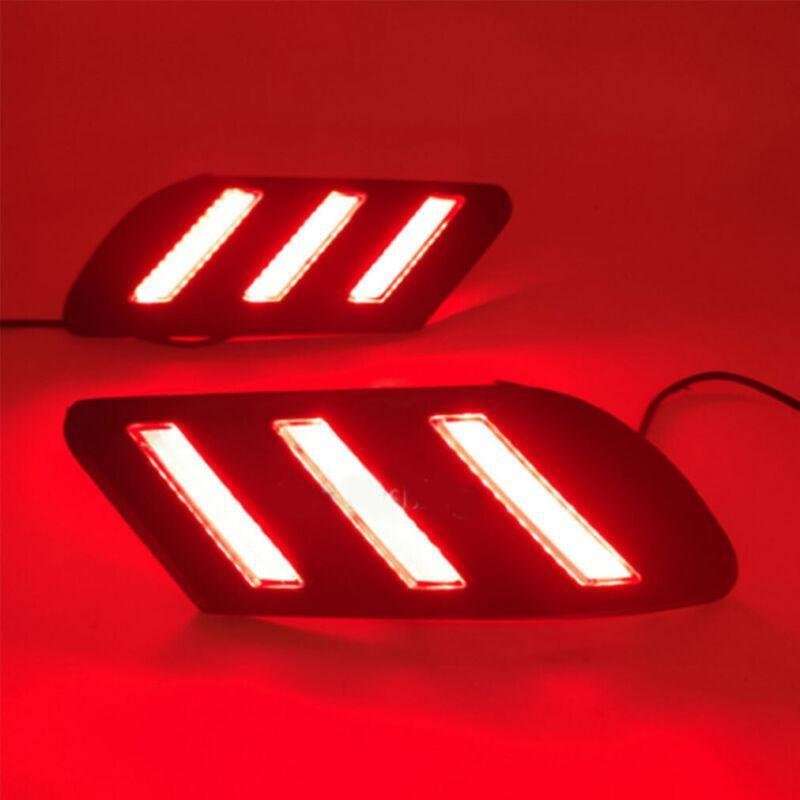 Rear Fog&amp;Brake Taillight Bumper Reflector Lights For Sylphy 16-21 Pair