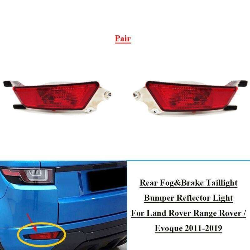 2x Rear Tail Bumper Reflector Lights For Land Rover Range Rover / Evoque 11-19