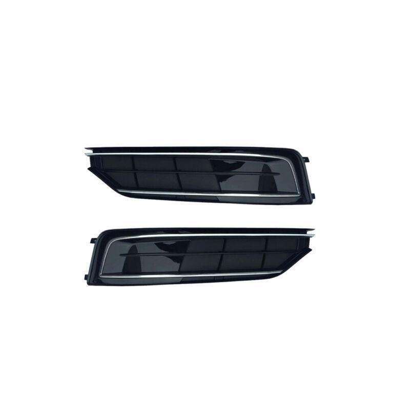 2x Front Bumper Fog Lamp Grille Cover For Audi A8 S8 D4 Quattro 2014-2016 LR