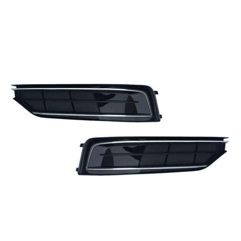 2x Front Bumper Fog Lamp Grille Cover For Audi A8 S8 D4 Quattro 2014-2016 LR