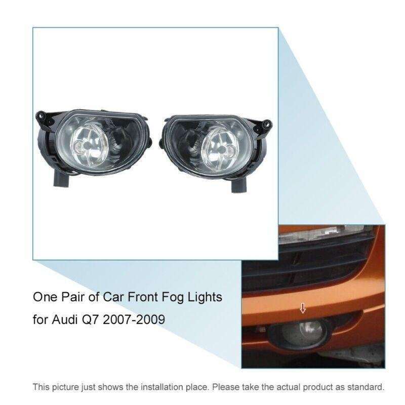 One Pair of Car Front Fog Lamp Lights w/ Bulb fit for Audi Q7 07-09