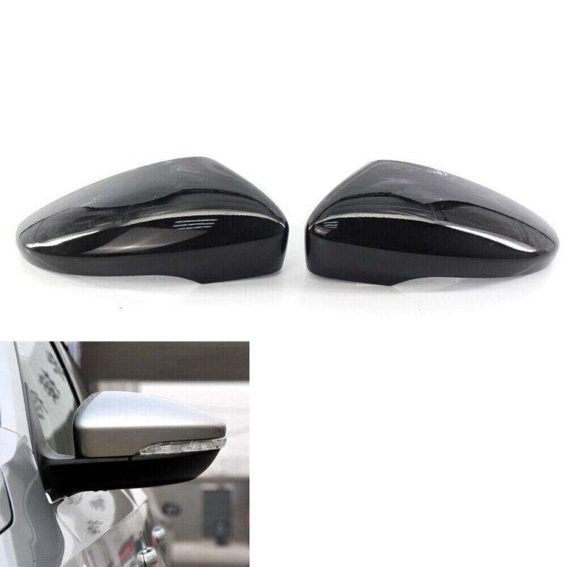 Pair Gloss Black Wing Mirror Cover Cap for VW Beetle/CC/Eos/Jetta/Passat 09-12