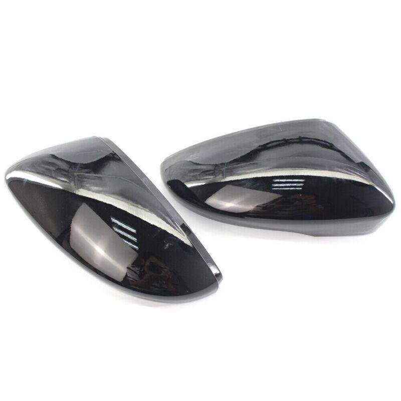 Pair Gloss Black Wing Mirror Cover Cap for VW Beetle/CC/Eos/Jetta/Passat 09-12