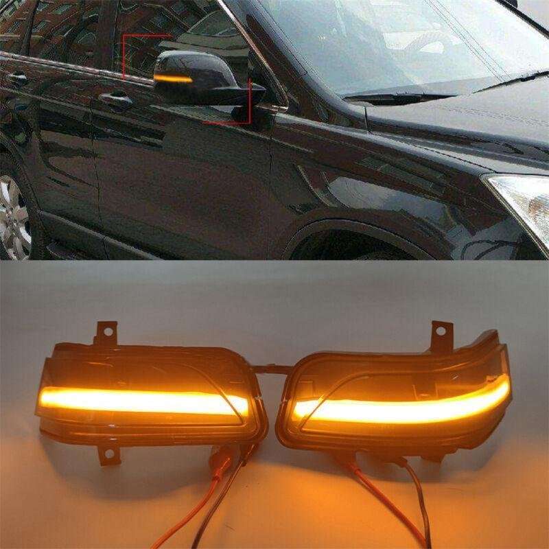 LH+RH Pair Rear View Door Mirror Turn Signal Lamp Light For Honda CRV 2007-2011