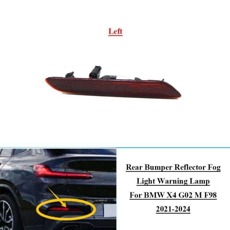 Rear Bumper Fog Light Reflector Warning Lamp For BMW X4 G02 M F98 2021-2024 Left