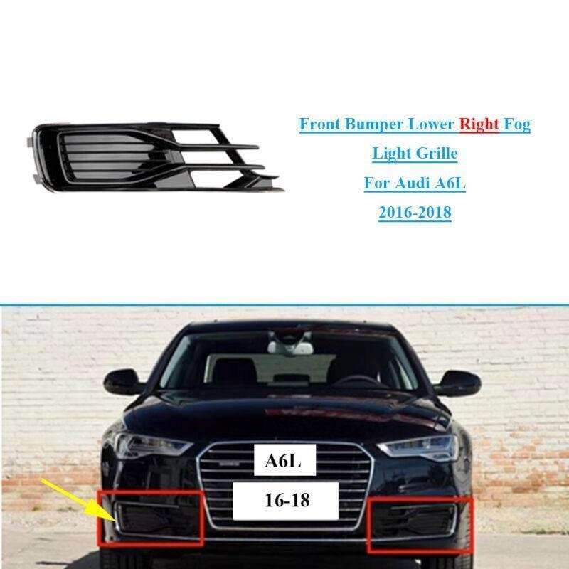 Front Bumper Lower Right Fog Light Lamp Grille For Audi A6L 2016-2018
