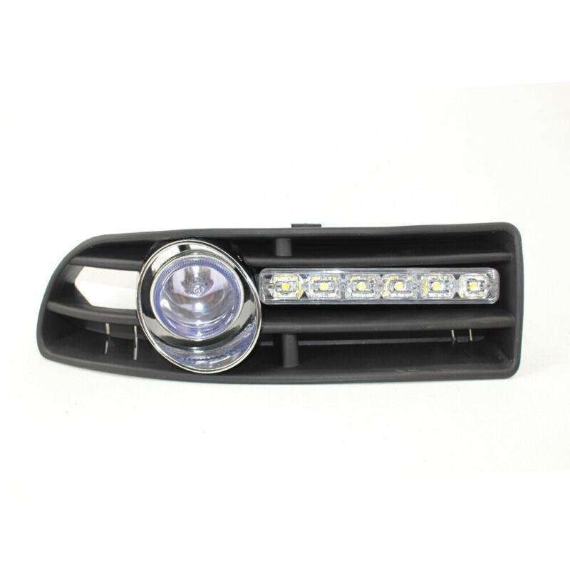 Car Blue FOG Light Fit FOR VW JETTA BORA MK4 99-04 Plus LED DRL (white)