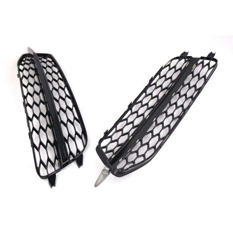 2pcs Front Bumper Fog Light Grille Covers For Audi A6 C7 S Line 2011-2014 Type B