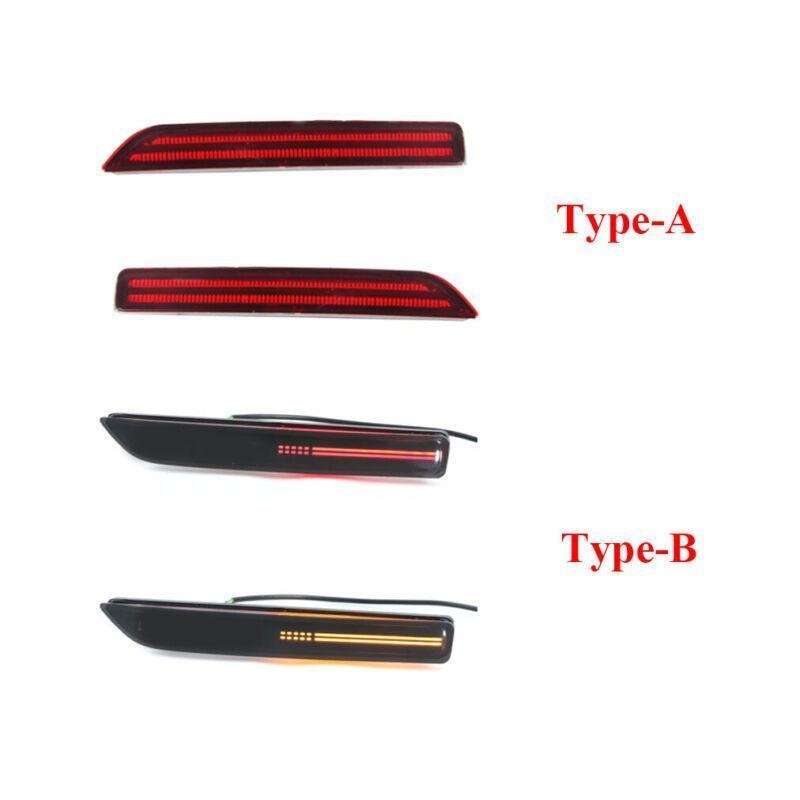Pair Rear Fog&amp;Brake Taillight Bumper Reflector Lights For Sylphy 20-21 A