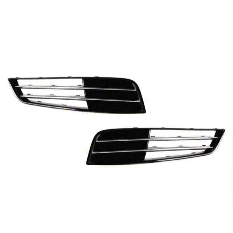 2x Front Bumper Fog Lamp Grille Cover For Audi A8 D4 11-13 LR 4H0807679K/680M