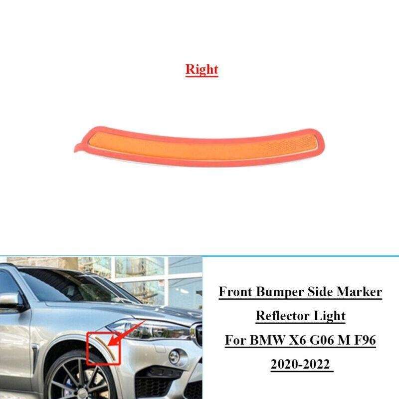 Front Bumper Side Marker Reflector Light For BMW X6 G06 M F96 2020-2022 Right