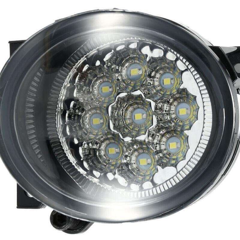 2x Car Fog Light Driving Lamp White 9 LED For VW GOLF GTI MK5 JETTA 05-09