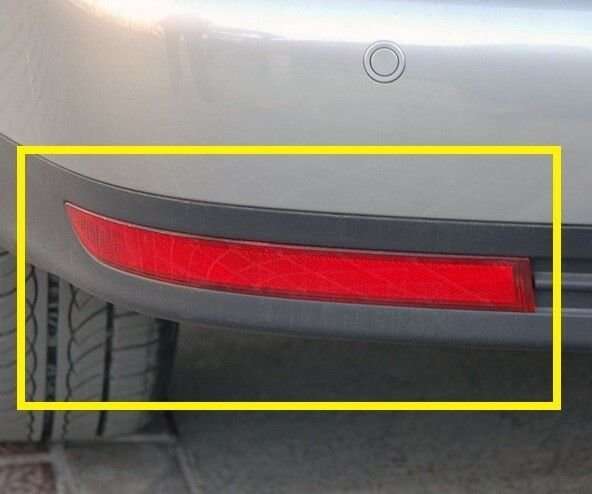 Pair of Left Right Rear Bumper Lamp Reflector for VW Touran 2007-2010