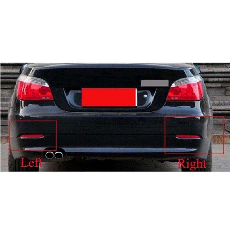 For BMW 5 Series E60 2008-2010 1 Pair Rear Bumper Reflector Light Brake Lamp
