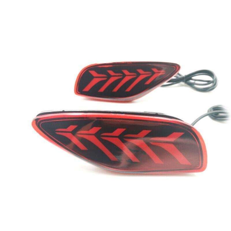 Rear Fog&amp;Brake Taillight Bumper Reflector Lights For Kia Seltos 19-21 Pair A1