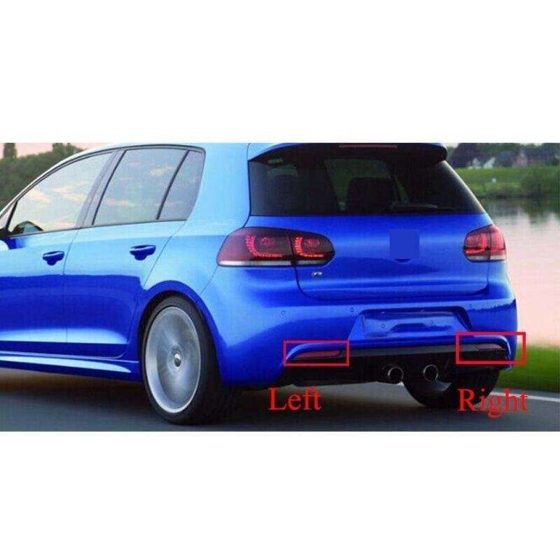 For VW Golf 6 R20 2009-2013 Left Side Rear Bumper Reflector Light Brake Lamp