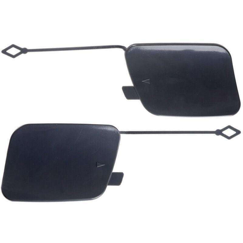 2pcs Set Rear Bumper Tow Hook Bracket Cover Cap Eye For BMW X5 F15 2014-2018