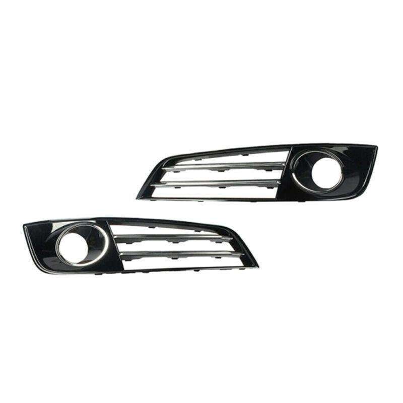 2x Front Bumper Fog Lamp Grille Cover For Audi A8 D4 10-13 LR 4H0807680E/679E