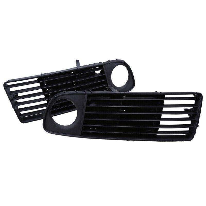Front Lower Bumper Fog Light Cover Grille For Audi A6 C5 1998-2002 Pair