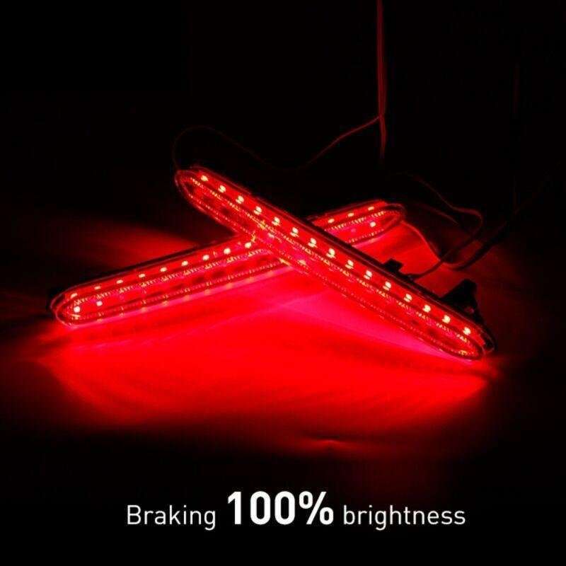 Rear Bumper Reflector Light LED Brake For Honda CRV For Acura TSX 2004 2005-2008