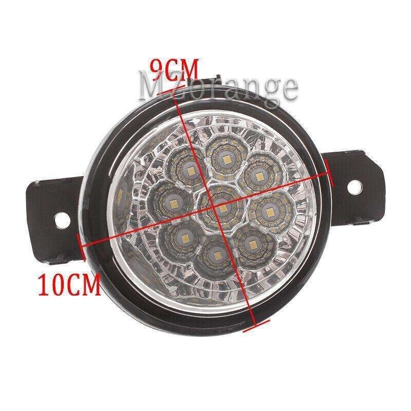 LED Pair Front Bumper Fog Light Driving Lamp For Infiniti QX60 14-15 Replacement
