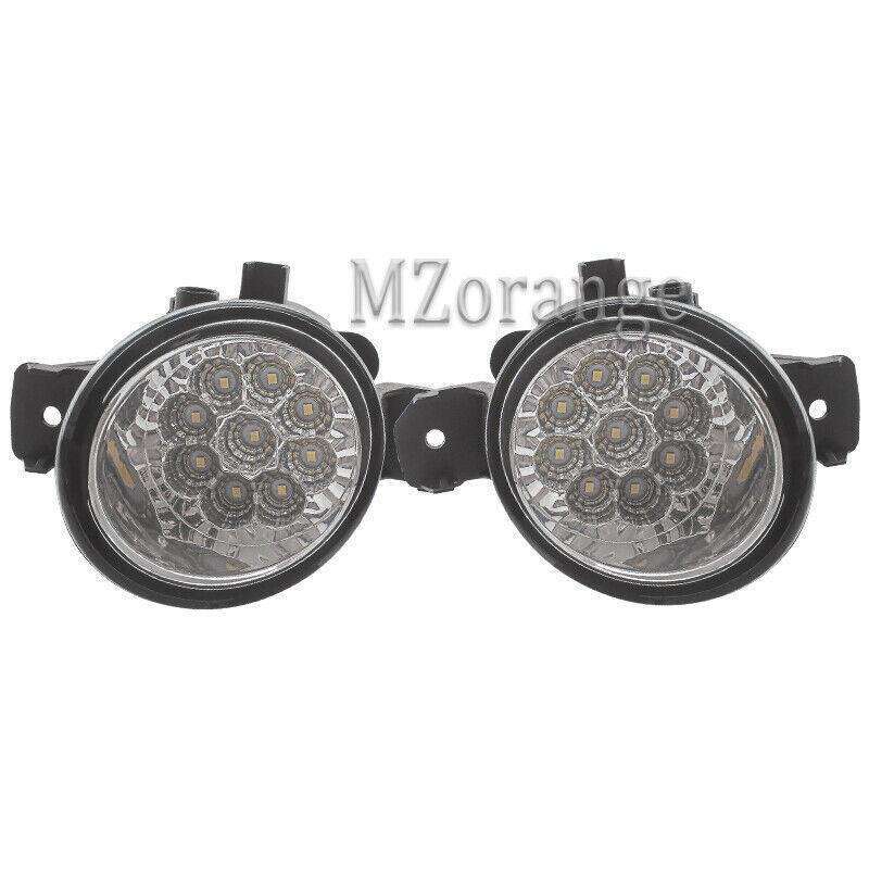 LED Pair Front Bumper Fog Light Driving Lamp For Infiniti QX60 14-15 Replacement