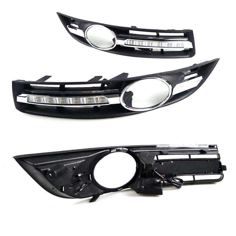 For Volkswagen Magotan 07-11 Pair Daytime Running Light LED Fog Head Lamp DRL