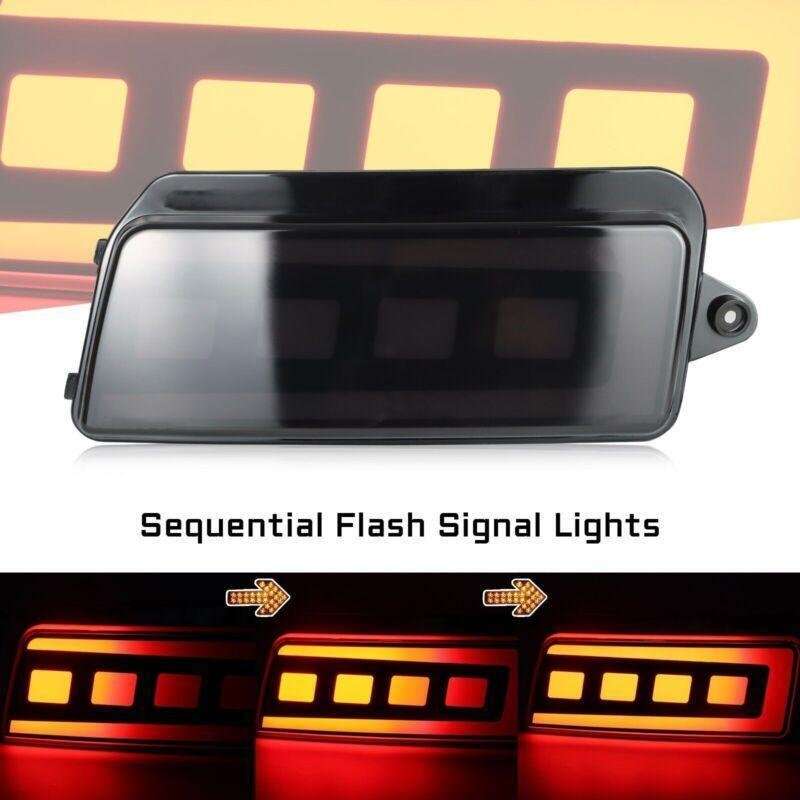 Smoked Rear Reflector LED Tail Brake Signal Lights For 05-10 Jeep Grand Cherokee
