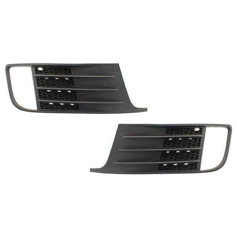 Pair Front Bumper Light Lamp Cover Grilles For VW Jetta MK6 GLI 2012-2014