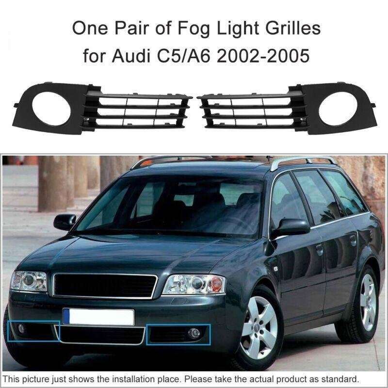 A Pair of Fog Light Grille fit for Audi C5 A6 02-05