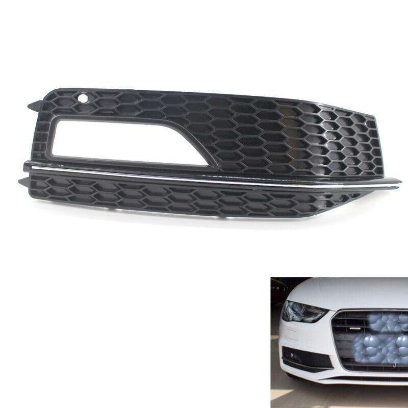 Gloss Black Right Front Fog Light Grille Fit For Audi A4 B8 S-Line S4 13-15