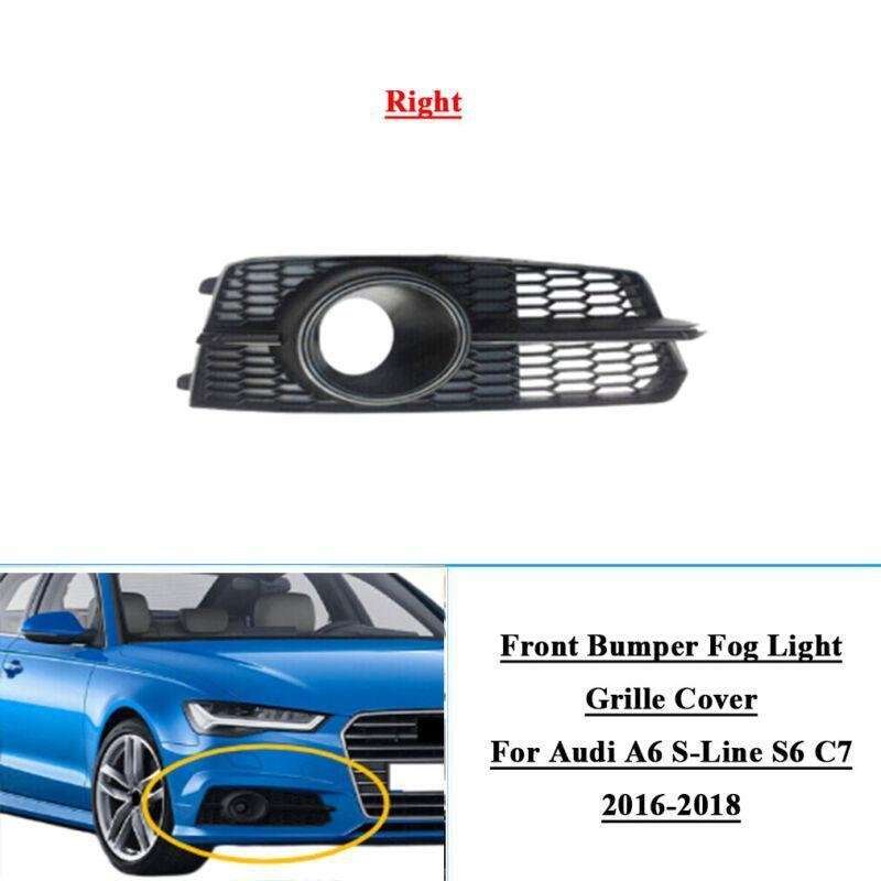 Front Bumper Fog Light Grille Cover For Audi A6 S-Line S6 C7 2016-2018 Right