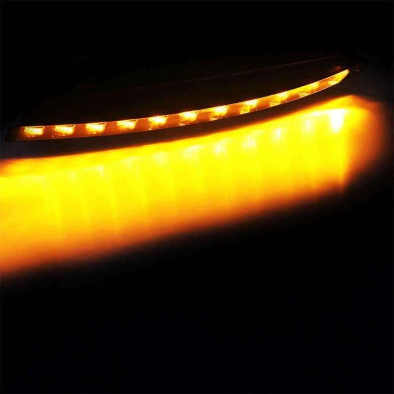 Pair Front Bumper DRL Daytime Running Light Turn Signal Lamp For AUDI Q7 10-2015