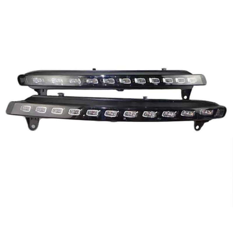 Pair Front Bumper DRL Daytime Running Light Turn Signal Lamp For AUDI Q7 10-2015