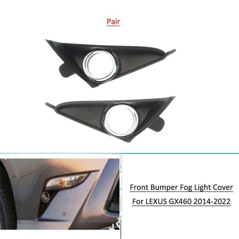 For Lexus GX460 2014-2021 Front Bumper Fog Light Bezel Cover Grille Pair