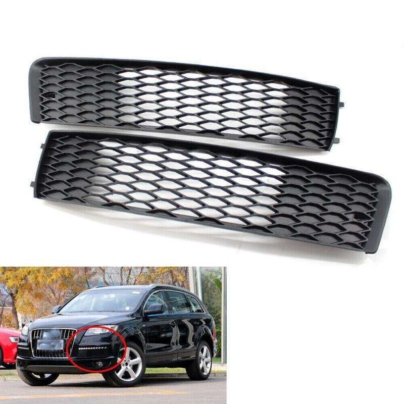 Fit For AUDI Q7 S-Line 2010-15 Front Left &amp; Right Side Bumper Grille Mesh Cover